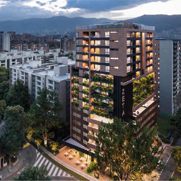 Imagen edificio luces — Surrealismo