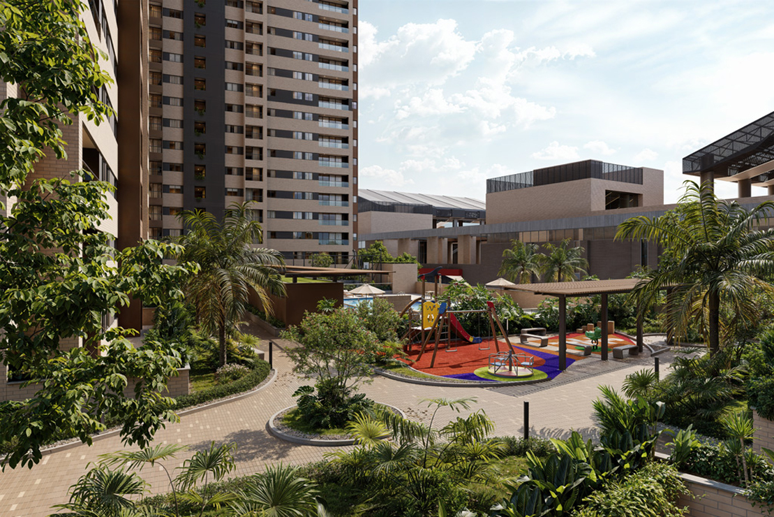 Render arquitectónico fotorrealista — Surrealismo